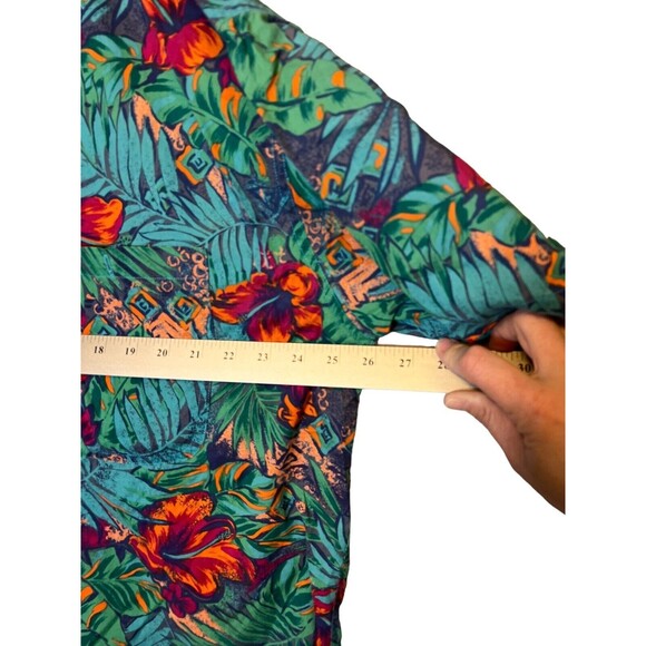 Chaps Ralph Lauren Hawaiian Button Down Camp Short Sleeve Shirt Mens Size XL - Picture 4 of 5